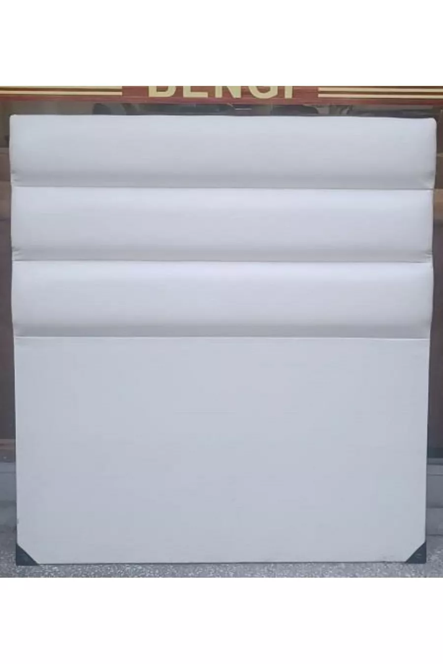 Titre DK Simple Modèle Cuir Synthétique blanc Tissu Tranche Horizontale Fait Main