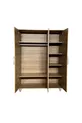 Placard MDF 3 portes de haute qualité Sicile | Portes avec revêtement Rehau | Pieds en bois de charme
