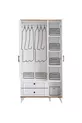 Chambre d'enfant Linda - Armoire 3 portes, Lit, Bureau
