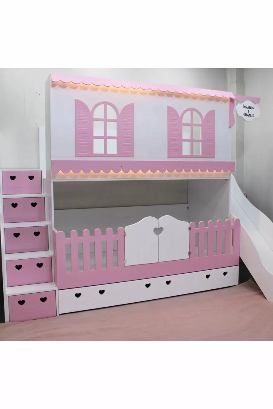 LIT SUPERPOSÉ POUR ENFANT AVEC TOBOGGAN ALAÇATI