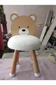 Chaise d'enfant en bois massif avec peluche Teddy