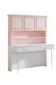 Chambre d'enfant Rosa - Armoire 3 portes, Lit, Table de chevet, Bureau, Commode, Bibliothèque