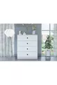 COMMODE ALMİNA, 4 TIROIRS, BLANCHE