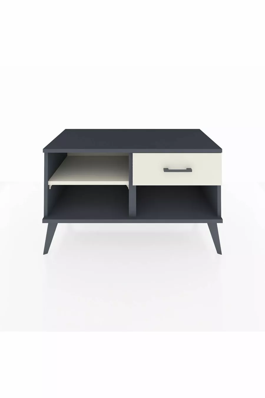 Commode Hyperion à une étagère et un tiroir, anthracite-pierre de lune