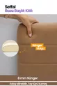 Housse de Tête de Lit pour Lit - Tissu Matelassé Couleur Poney (Options de Taille)