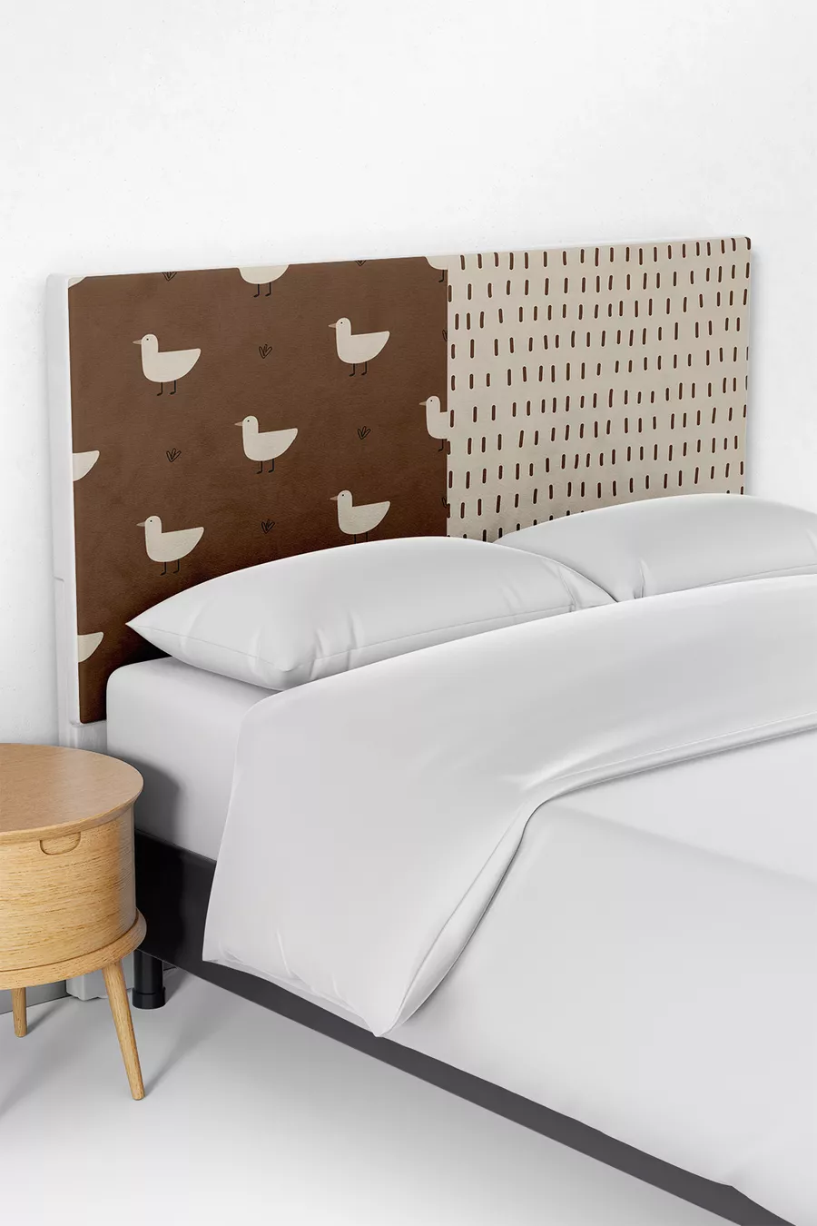 Housse de tête de lit pour enfant avec motif bohème et canard mignon