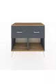 Commode Hyperion 2 tiroirs Anthracite-Sapin/Anthracite