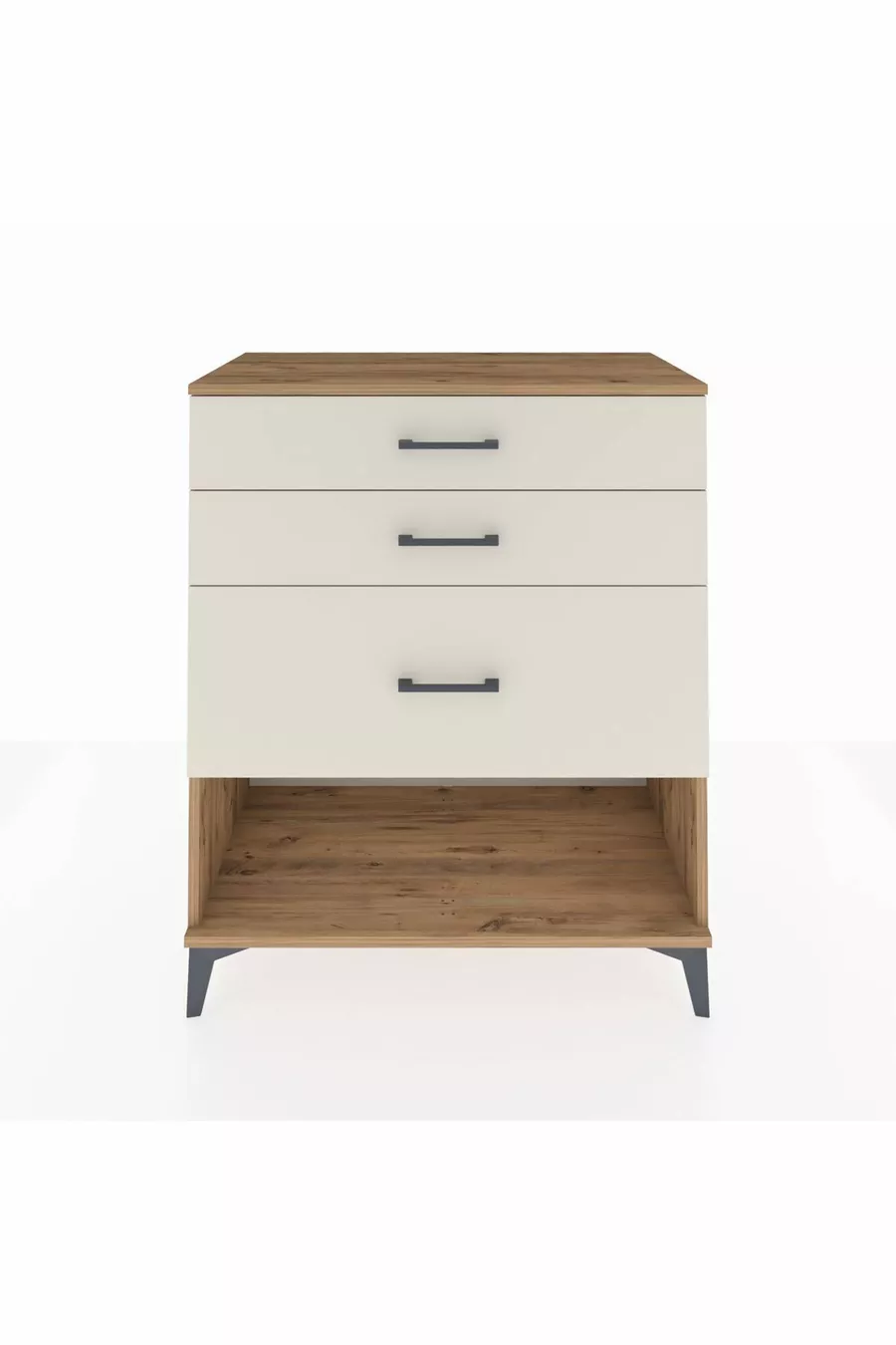Commode Hyperion 3 tiroirs Pin-Ambre