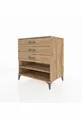 Commode Kronos à une étagère et 3 tiroirs en pin-pin