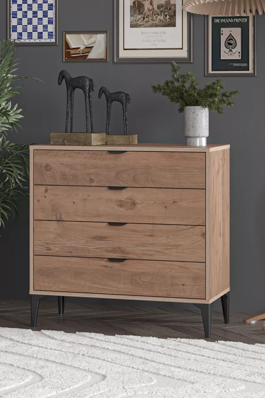 Commode Arden à 4 tiroirs