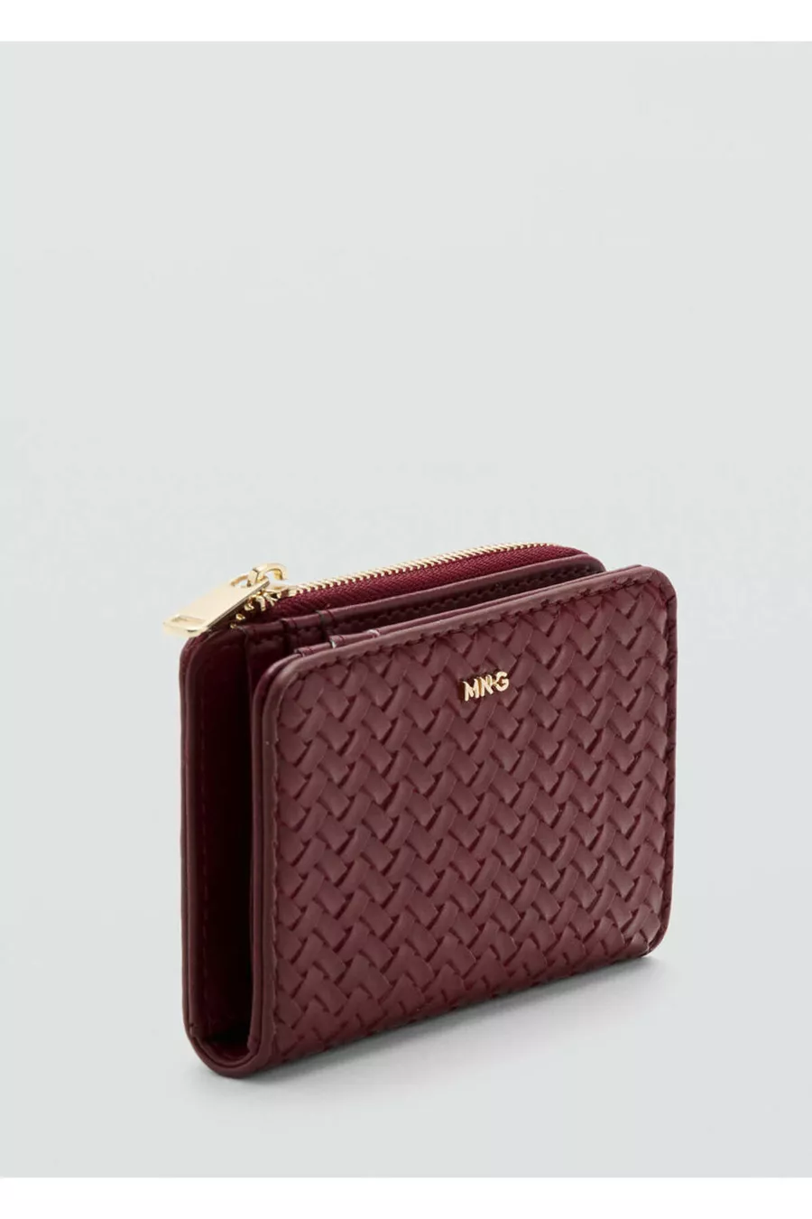 Petit portefeuille à motif en tricot