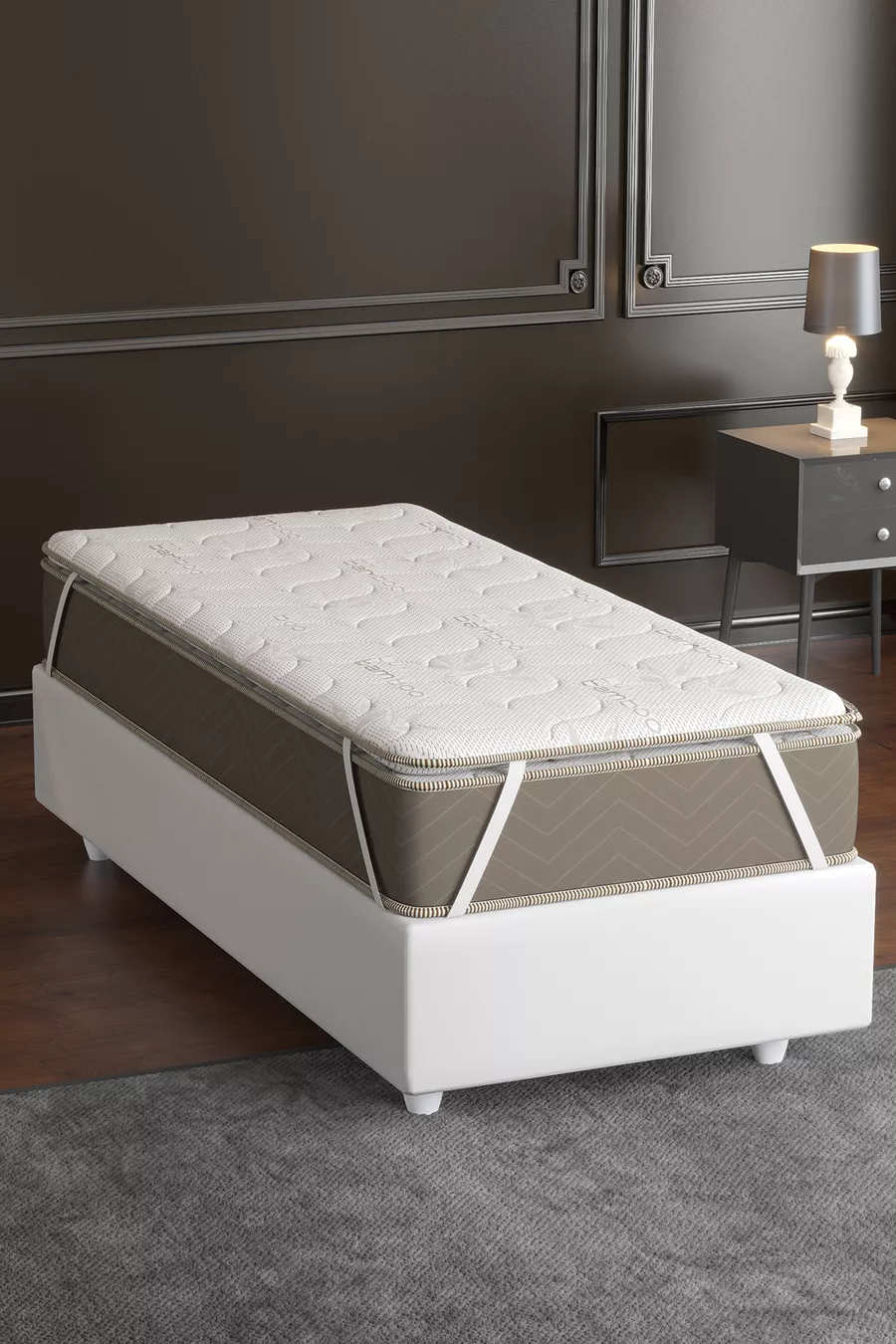 Protège-matelas, Matelas en bambou entièrement orthopédique, Surmatelas