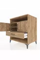 Commode Kronos 3 étagères 1 tiroir 2 portes Pin-Pin
