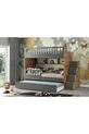 Armoire Zümrüt / 2 lits avec ressorts en bambou inclus / % MDF