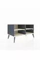 Commode Hyperion 2 étagères Anthracite-Pierre de lune