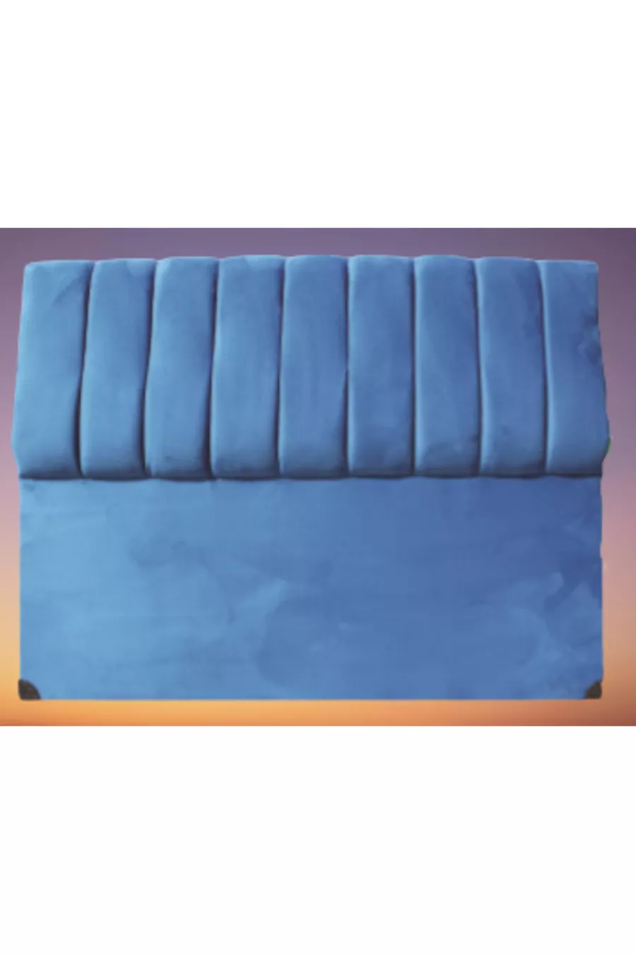 Tête Alc Sante à duvet de poulet bleu avec double tranches pour lit double