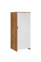 Lits superposés, Litera Ranza Armoire Bureau, Noyer foncé-Blanc