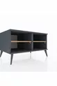 Commode Kronos 2 étagères Anthracite-Anthracite/Sapin