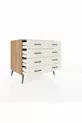 Commode Kronos 8 tiroirs Pin-Pin / Pierre de Lune