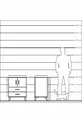 Kronos Table de Chevet avec 2 Étagères, 2 Tiroirs et 2 Portes, Albâtre-Albâtre