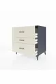 Commode Kronos 3 tiroirs Anthracite-Pierre de lune