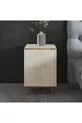Table de chevet Kozan Travertin Or