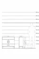Commode Arges avec 3 étagères, 1 tiroir et 2 portes, en pin-pierre d'ardoise