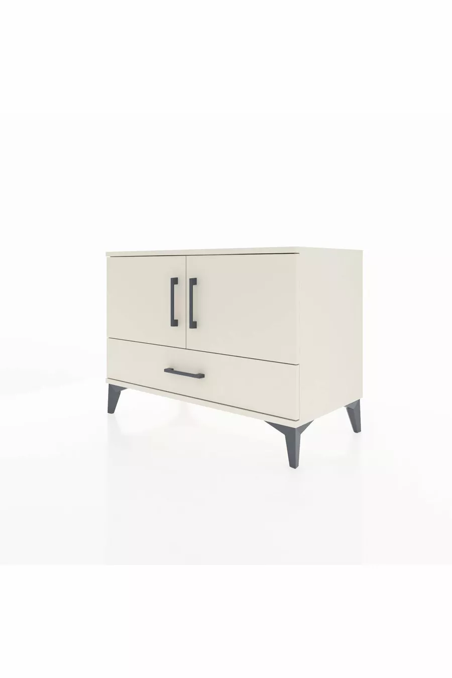 Commode Hyperion 2 étagères 1 tiroir 2 portes Pierre de lune-Pierres de lune