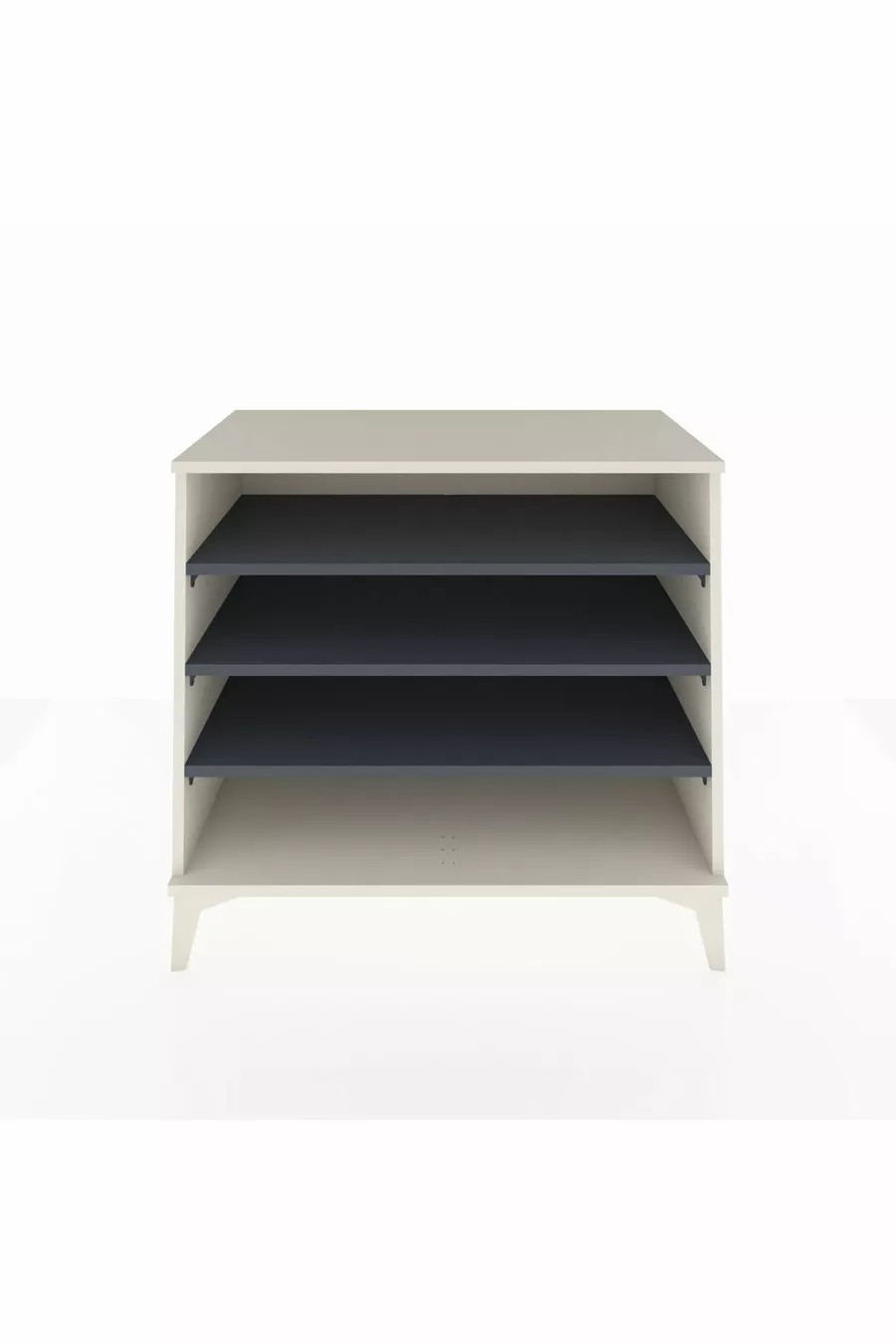 Commode Hyperion 3 étagères Pierre de lune-Anthracite