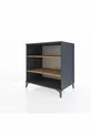 Commode Kronos 2 étagères Anthracite-Pin