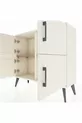 Commode Arges 2 étagères 4 portes Pierre de lune/Pin