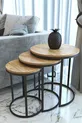 Table d'appoint Ecol Zigon - Pin antique