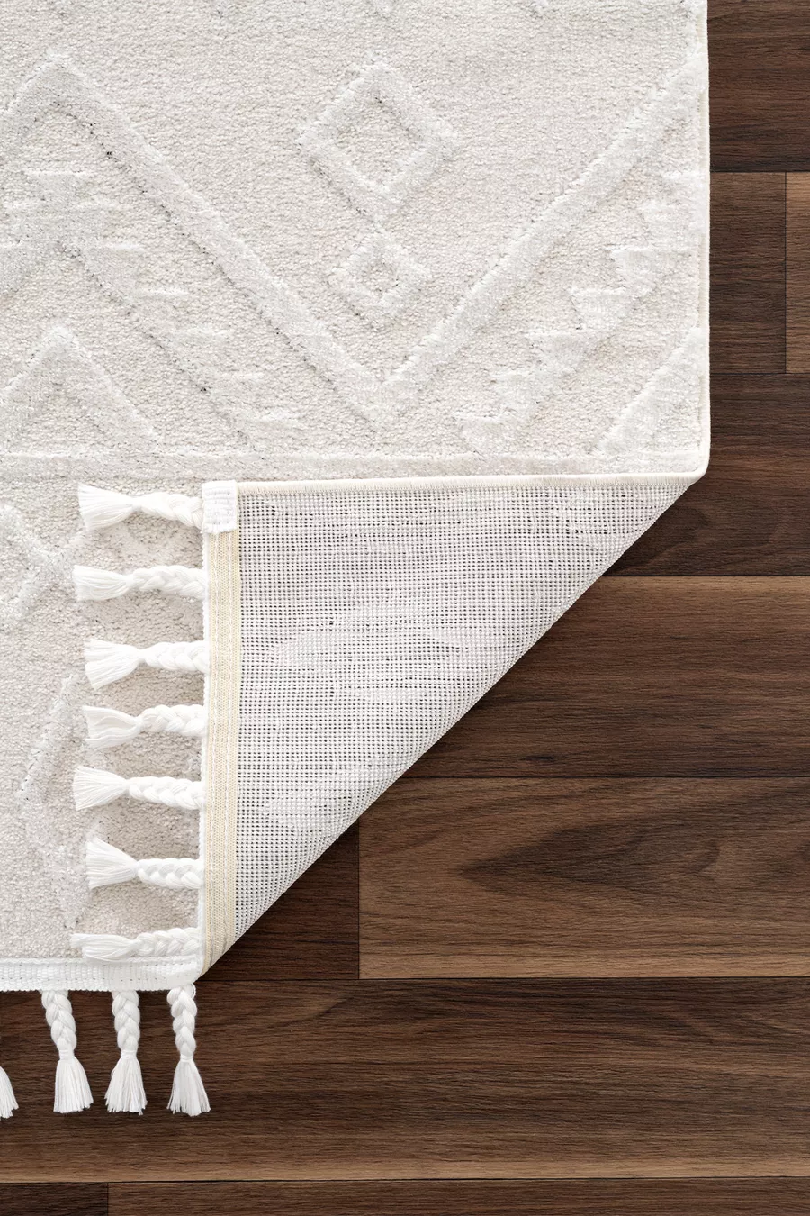 Tapis Malta Scandinave Crème pour Couloir Salon Séjour Chambre Cuisine Tapis Tissé à la Machine A