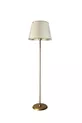 Lampadaire en métal à finition vieillie Rita - Bande crème et or