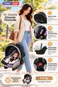 Poussette de bébé de luxe avec siège rembourré, couffin pour bébé