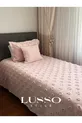 Housse de lit une place Pompon Poudre  et 1 Oreiller Simple