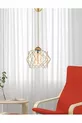 4 Pièces Plafonnier Suspendu à Pendentif en Acrylique Transparent Doré pour Salon, Cuisine, Salle de Bain, Chambre, Chambre d'Enfant, Hall