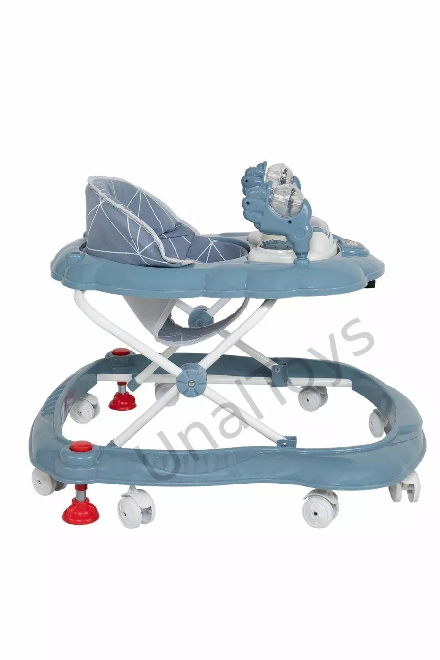 Trotteur pour bébé en forme d'araignée de luxe avec jouets, musique et lumière à 3 niveaux