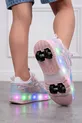 Chaussures de sport confortables pour enfants avec patins et lumière - Sneakers / Jeu de roues amovibles - Poudre