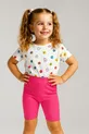 %  Coton Côtelé Kaşkorse Legging Court pour Fille avec Taille Haute Extensible