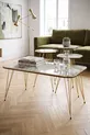 Table gigogne et table basse ensemble set double or Efes fil
