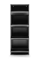 Étagère à chaussures en métal verrouillable 4 places - Anthracite RAL - 