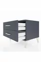 Chevet Hyperion 2 tiroirs Anthracite-Anthracite