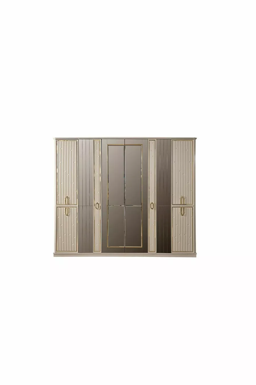 Ensemble de chambre à coucher Bahar (beige vison)