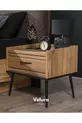 Ensemble de chambre à coucher İzgi (6 armoires en bois avec portes + commode + table de chevet + lit)