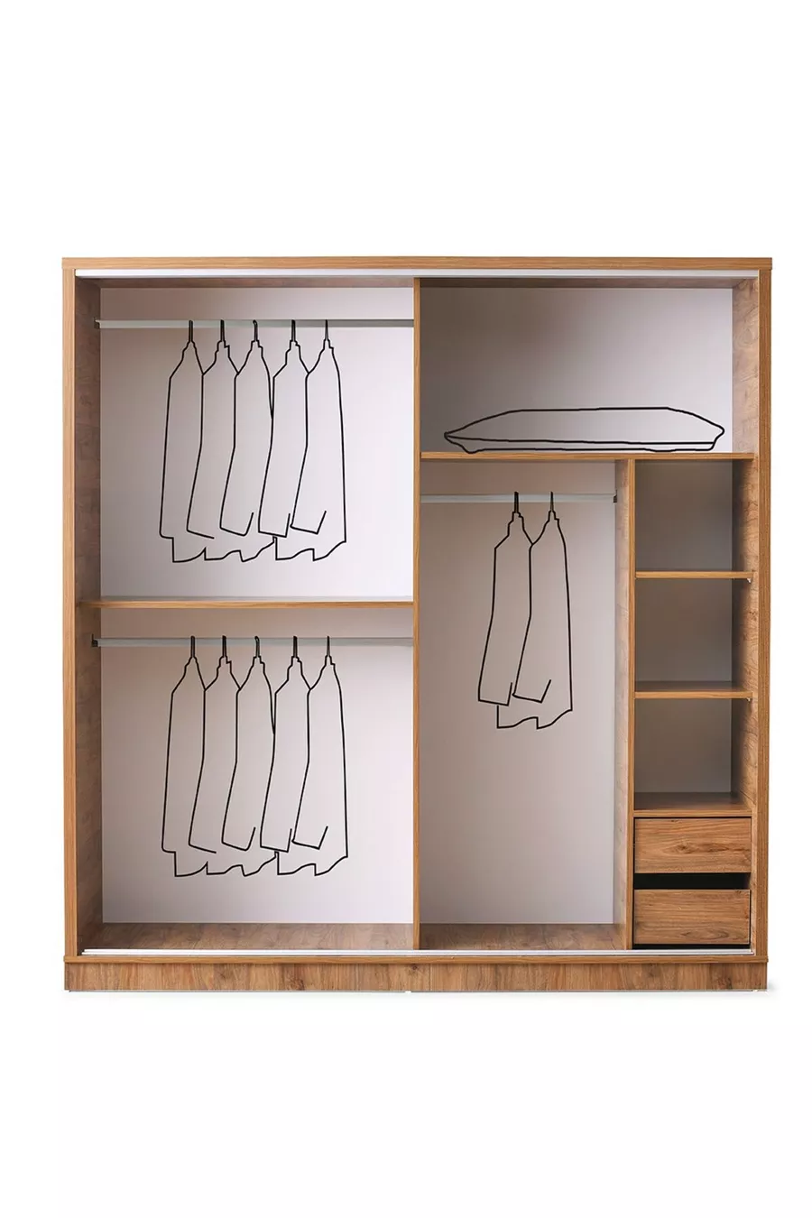 Şehzade Ceviz - Chambre à coucher Gürün en anthracite