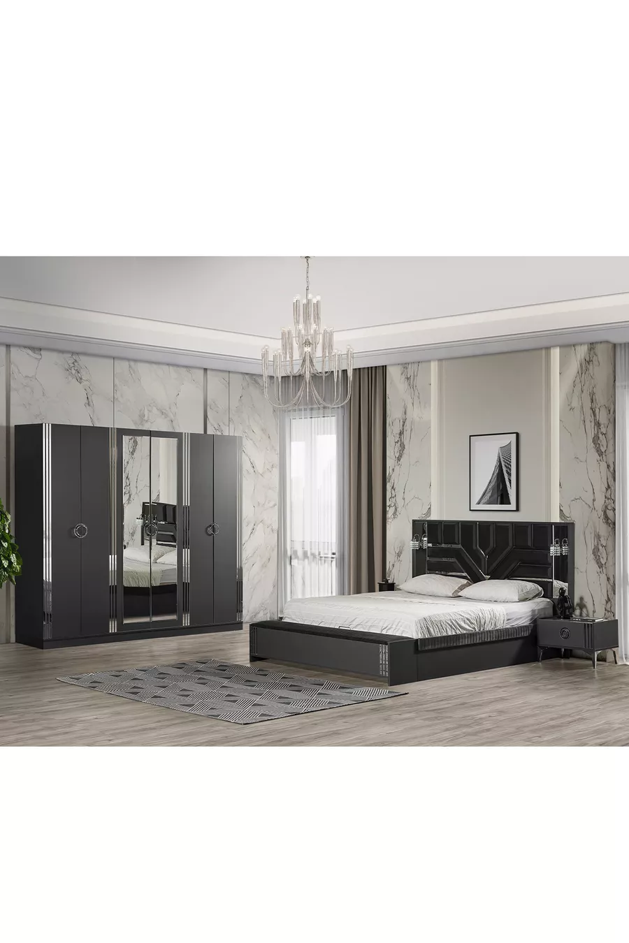 Ensemble de chambre à coucher Roma