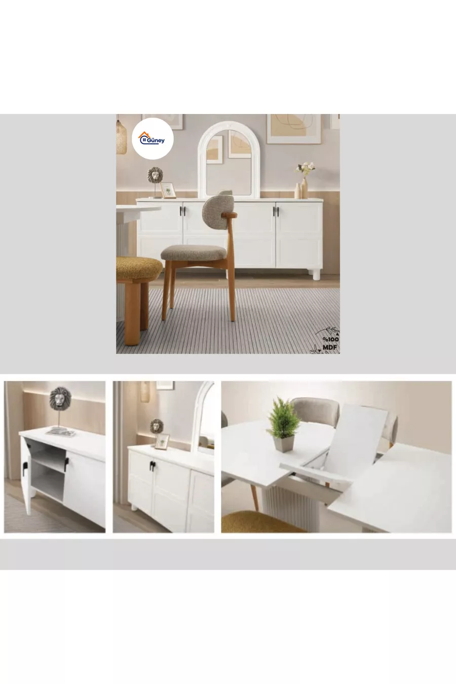 Ensemble Chambre à Coucher et Salle à Manger Pack Mariage