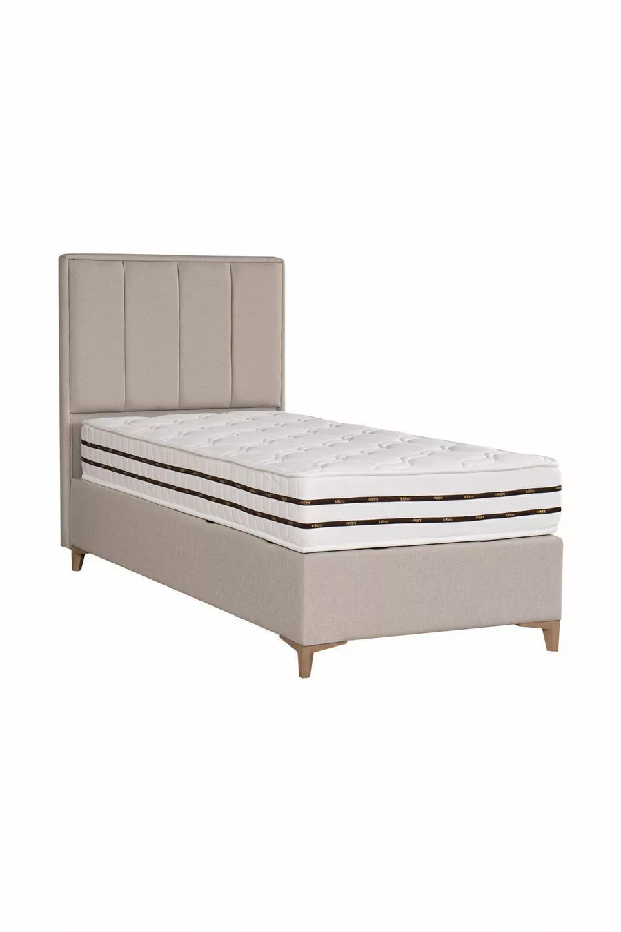 Ensemble de lit Comfort Lüks Sleepy avec sommier, tête de lit et matelas à ressorts