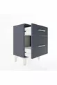 Chevet Arges 2 tiroirs Anthracite-Anthracite